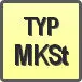 Piktogram - Typ: MKSt